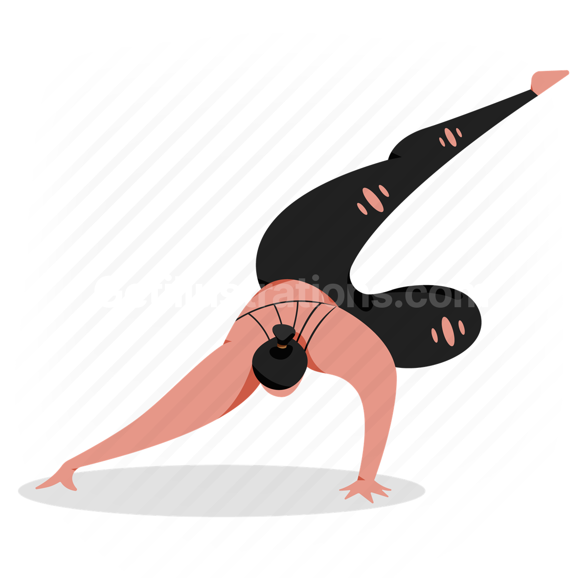 woman, workout, yoga, pose, stretch